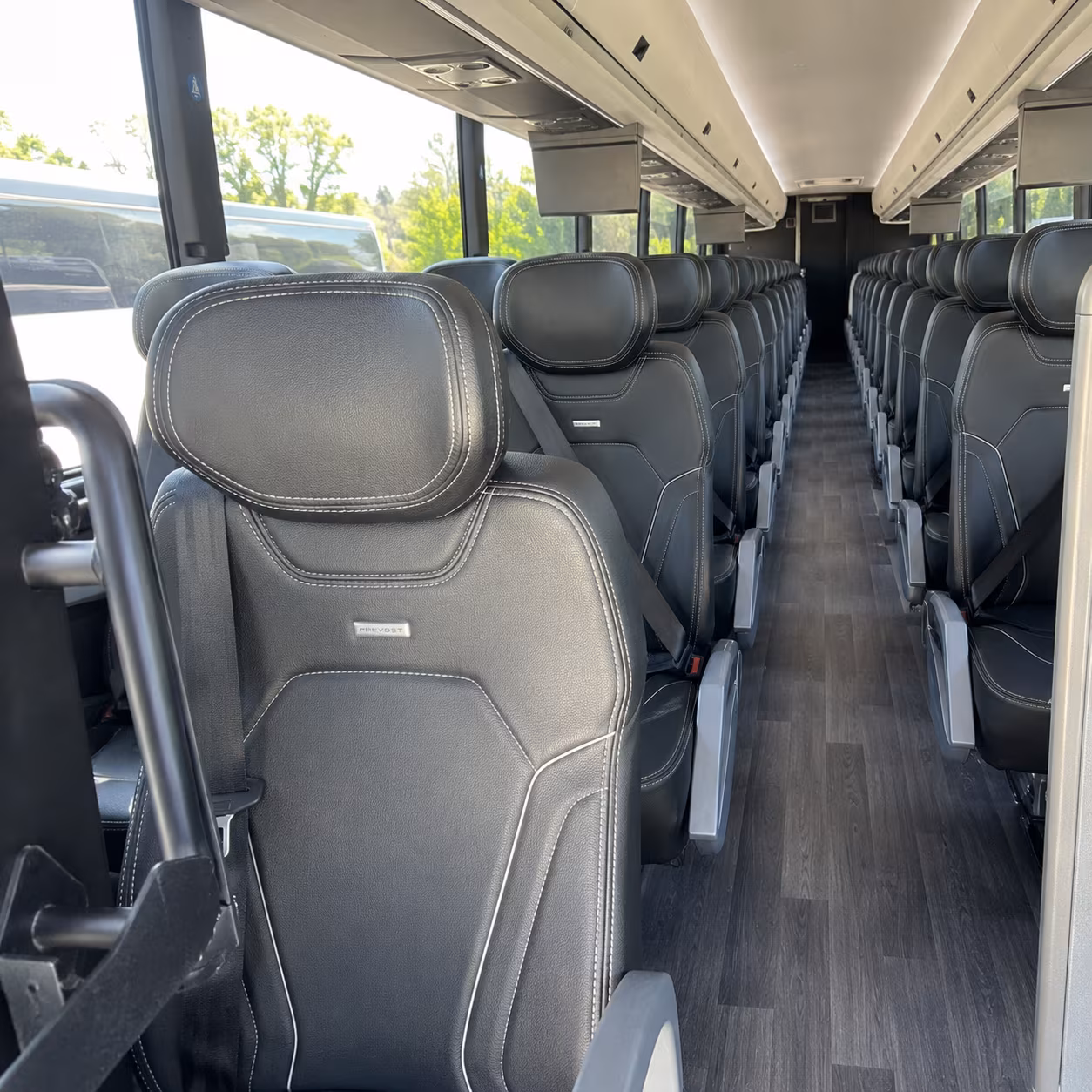 canton charter bus rental inside