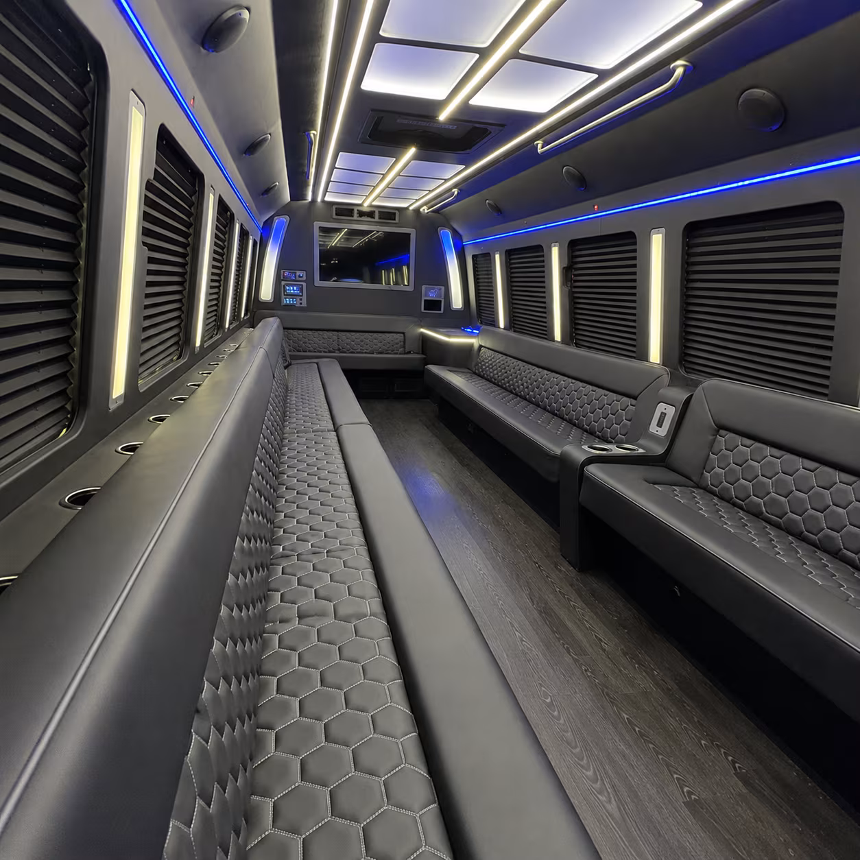 lorain party bus rental interior