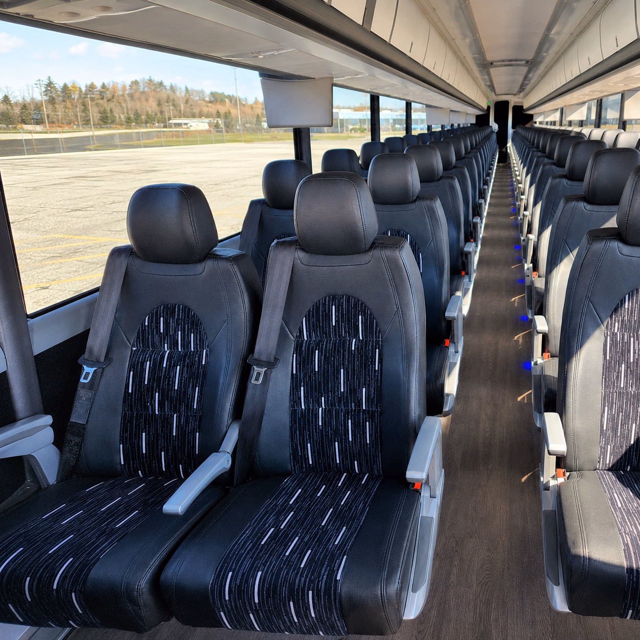 rather than splitting your team across multiple cars book one bus for corporate outings