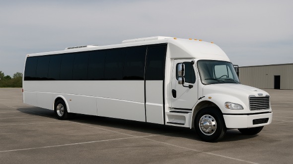 Exterior of Charter Bus Company Lakewood's 35 Passenger Minibus in Lakewood