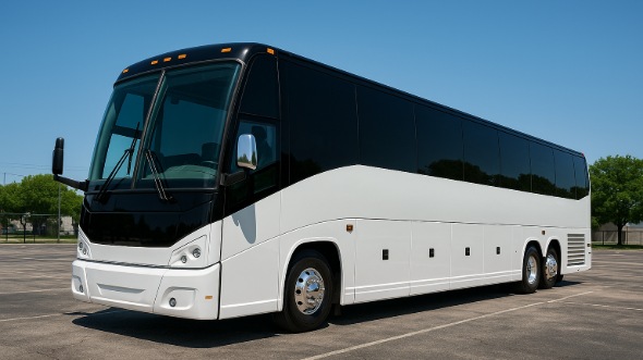 Exterior of Charter Bus Company Cleveland Heights's 50 Passenger Charter Bus in Cleveland Heights