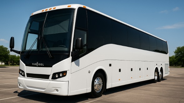 Exterior of Charter Bus Company North Olmsted's 54 Passenger Charter Bus in North Olmsted