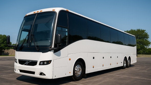 Exterior of Charter Bus Company Lorain's 55 Passenger Charter Bus in Lorain