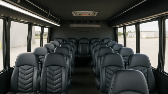 lorain 18 passenger minibus inside